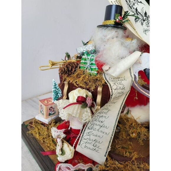 Bit Christmas elfin Marshall Fields 1990 rare musical Xmas decor sleigh 20 in - Picture 3 of 14